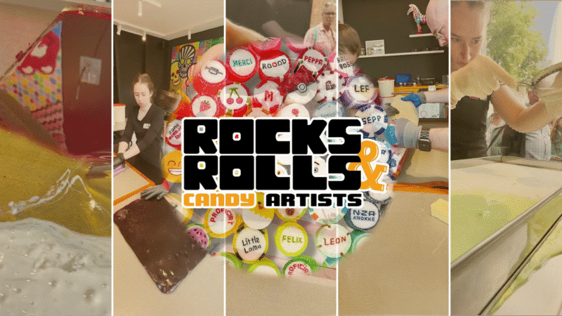Rock & Rolls Candy Artists collage